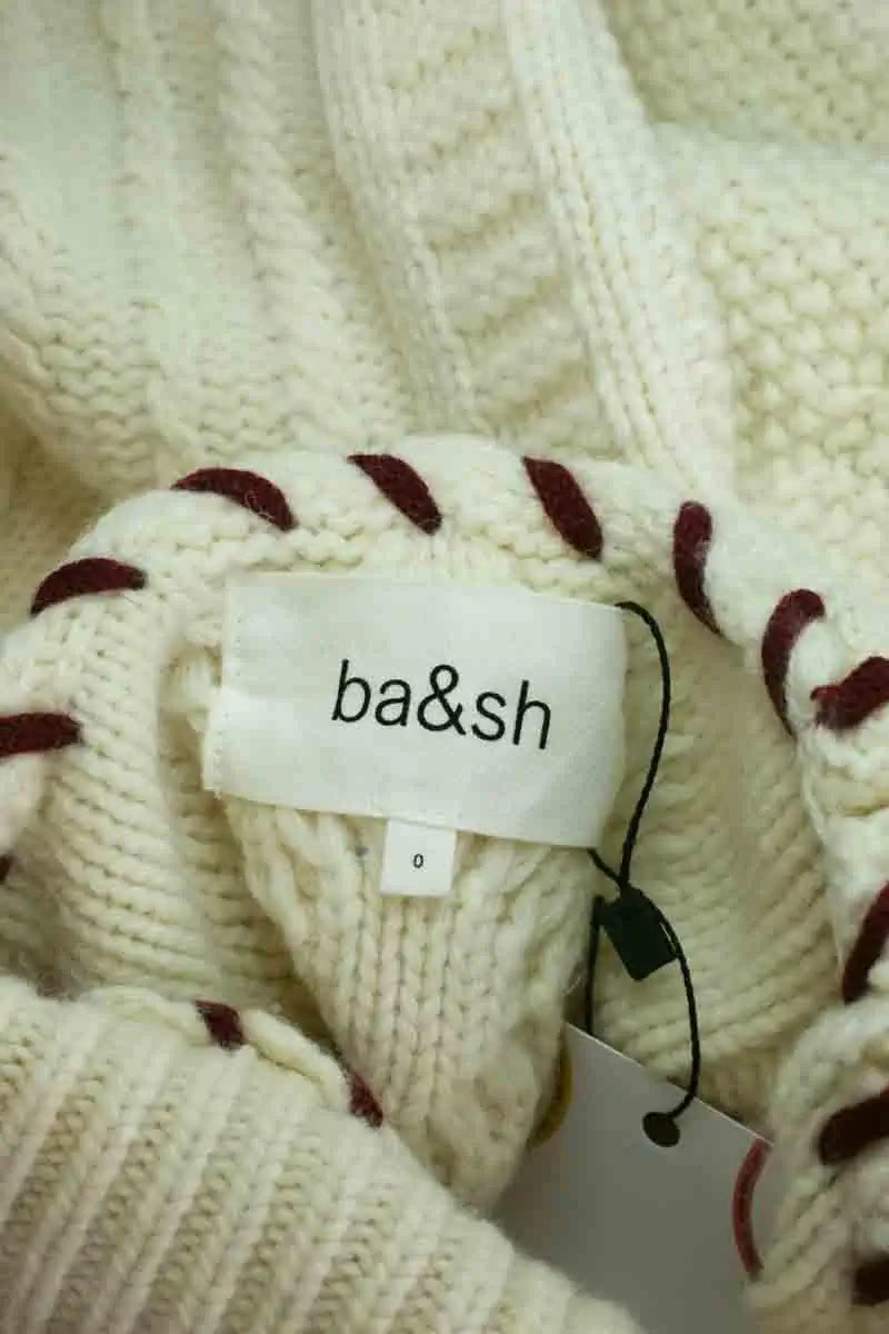 Pull Ba&Sh Ecru en Laine