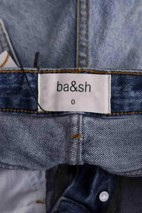 Mini short Ba&Sh Bleu en Coton
