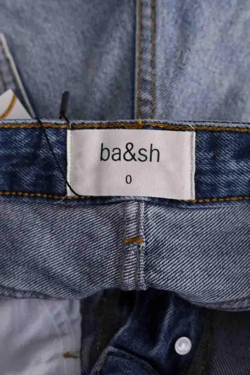 Mini short Ba&Sh Bleu en Coton