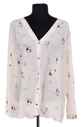 Blouse Des Petits Hauts Beige en Synthétique, taille L - Seconde Main