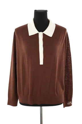 Pull The Tiny Big Sister Marron en Laine, taille L - Seconde Main