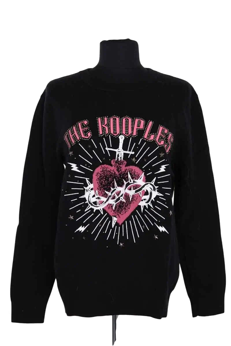 Pull The Kooples Noir en Laine, taille S - Seconde Main
