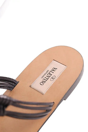 Sandales Valentino Noir en Cuir