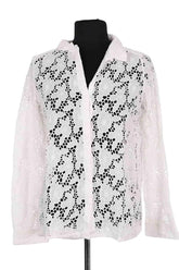 Chemise Ba&Sh Blanc en Coton, taille XS - Seconde Main
