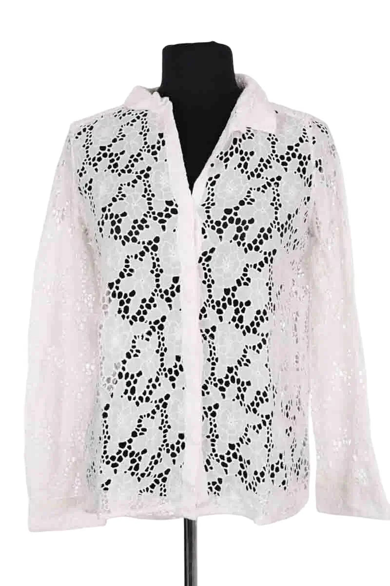 Chemise Ba&Sh Blanc en Coton, taille XS - Seconde Main