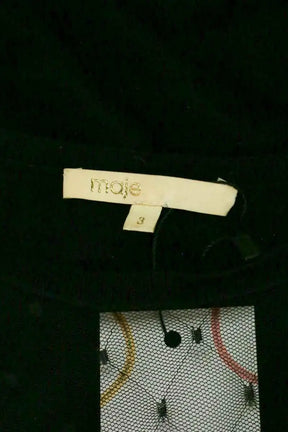 Pull Maje Noir en Soie