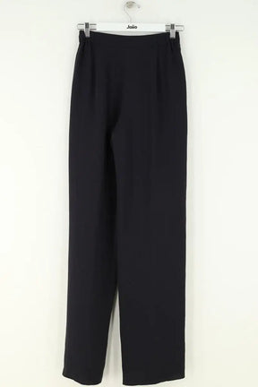 Pantalon droit Max Mara Noir en Synthétique