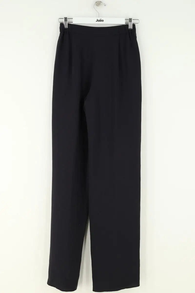 Pantalon droit Max Mara Noir en Synthétique