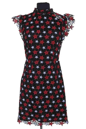Robe Sandro Noir en Synthétique, taille S - Seconde Main
