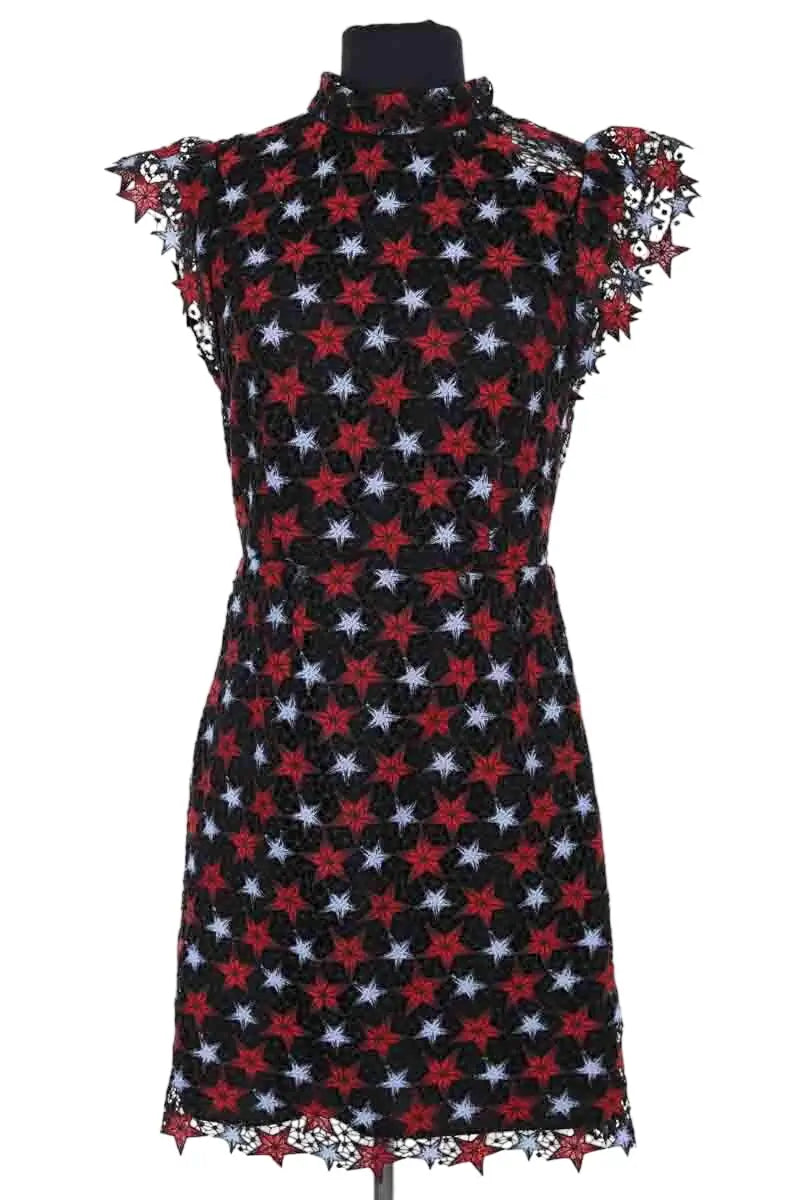 Robe Sandro Noir en Synthétique, taille S - Seconde Main