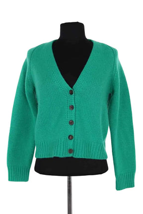 Cardigan Eric Bompard Vert en Cachemire, taille S - Seconde Main