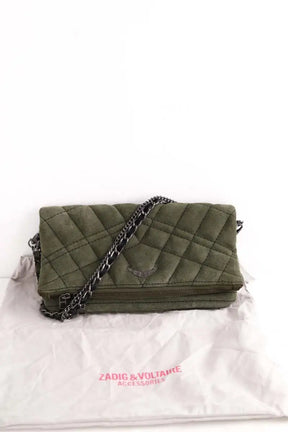 Sac à bandoulière Zadig & Voltaire Kaki en Daim