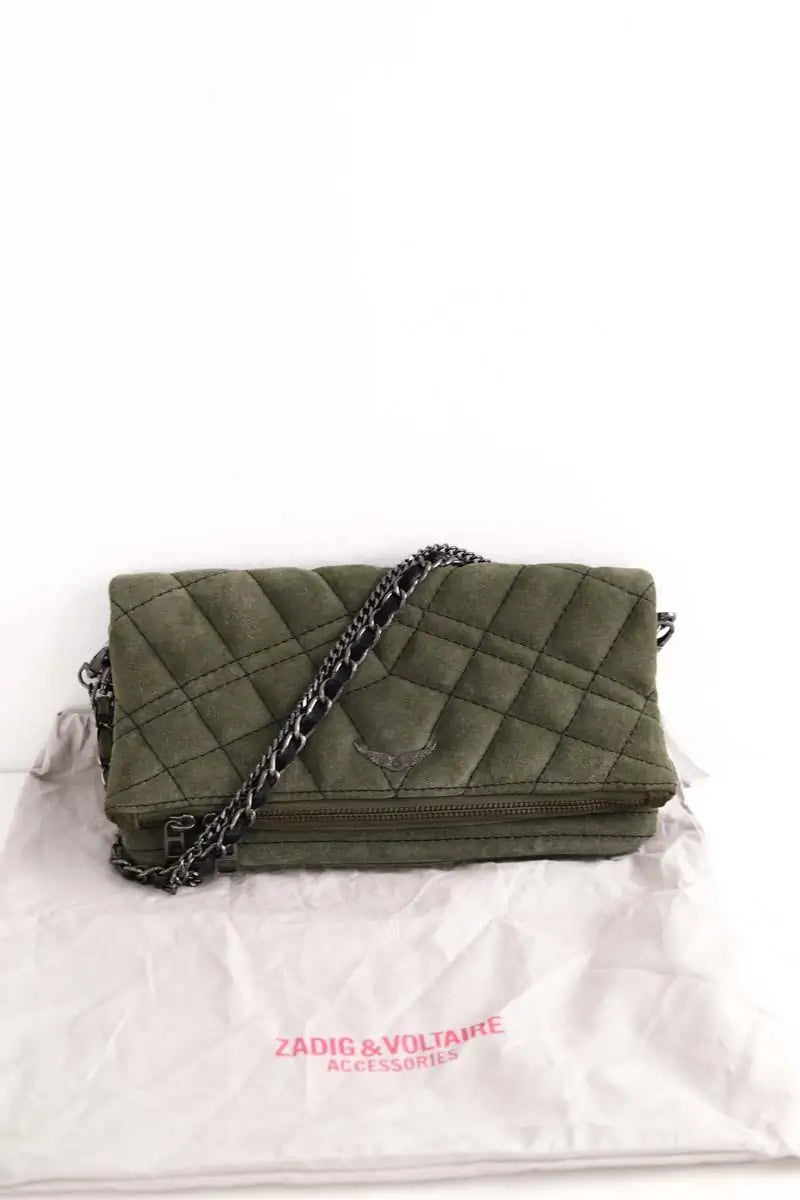 Sac à bandoulière Zadig & Voltaire Kaki en Daim