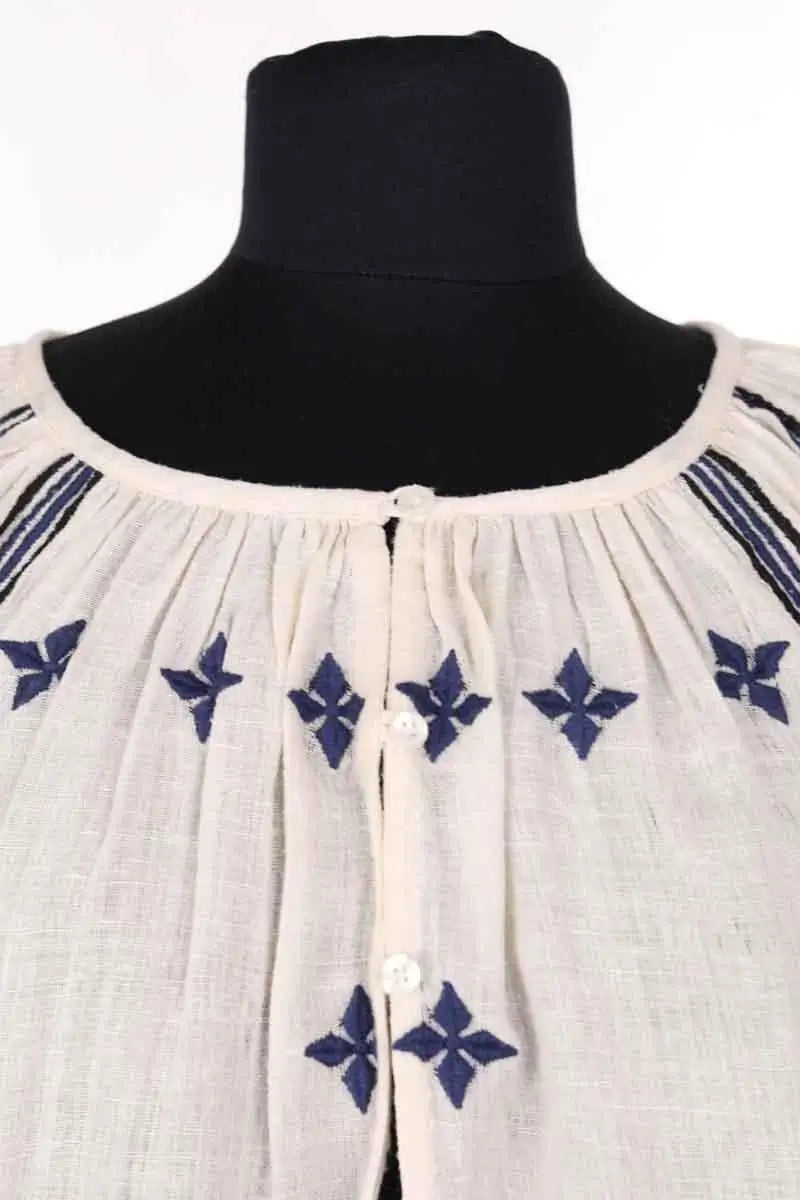 Blouse Soeur Ecru en Soie