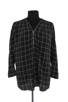 Blouse Sandro Noir en Soie, taille L - Seconde Main