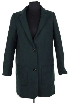 Manteau B Sides Vert en Laine, taille XS - Seconde Main