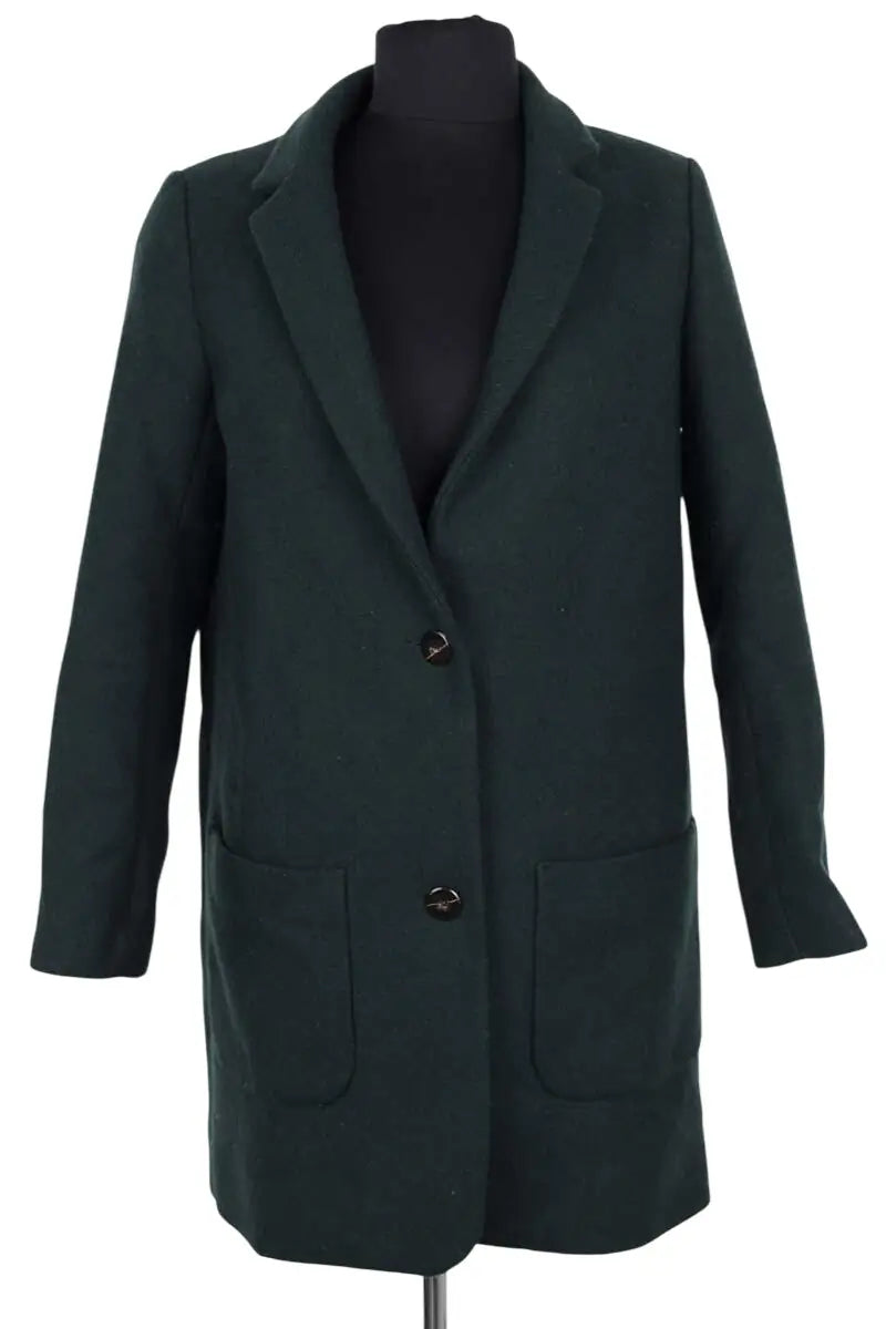 Manteau B Sides Vert en Laine, taille XS - Seconde Main