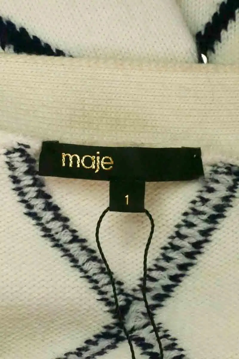 Cardigan Maje Blanc en Synthétique