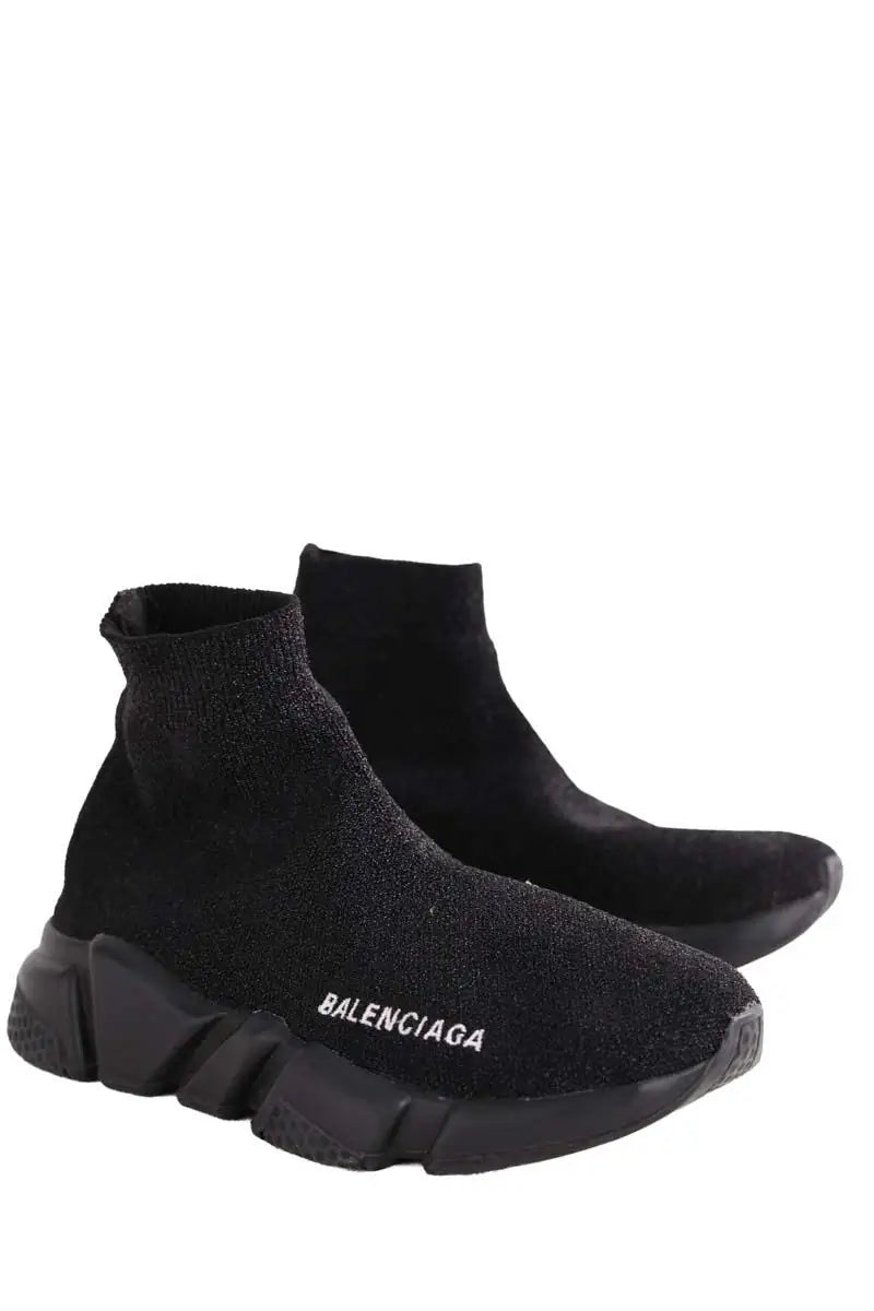 Baskets Balenciaga Speed Noir en Tissu