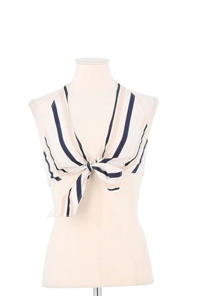 Top sans manche Paule Ka Ecru en Coton, taille M - Seconde Main