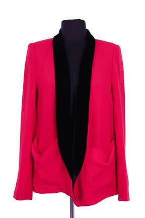Blazer The Kooples Rouge en Synthétique, taille XXS - Seconde Main