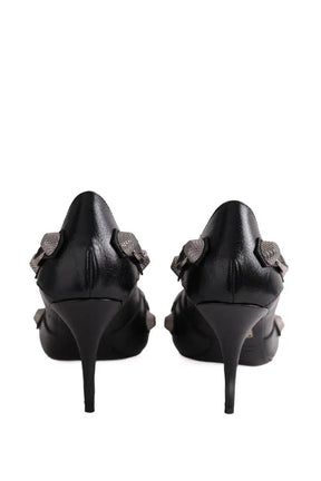 Talons Balenciaga Cagole Noir en Cuir