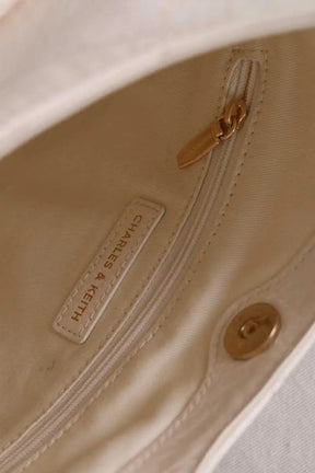 Sac porté épaule Charles & Keith Beige en Cuir