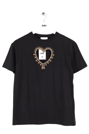 T-shirt Sandro Noir en Coton, taille XS - Seconde Main