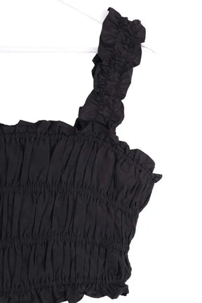 Top sans manche Maje Noir en Synthétique