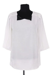 Blouse Claudie Pierlot Blanc en Synthétique, taille L - Seconde Main