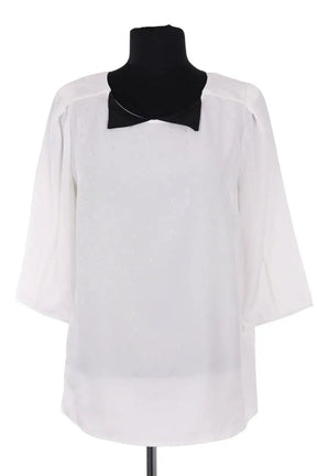 Blouse Claudie Pierlot Blanc en Synthétique, taille L - Seconde Main