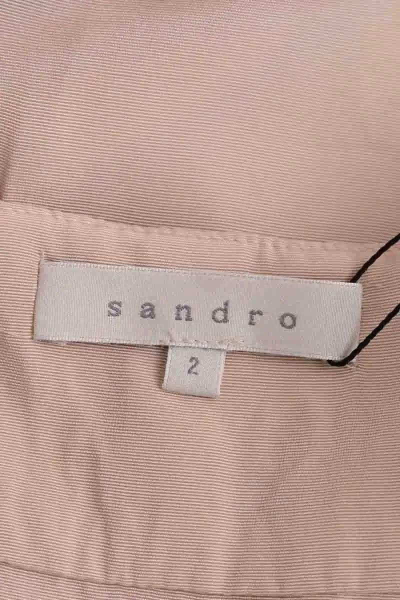 Robe Sandro Beige en Viscose