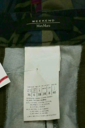 Pantalon droit Max Mara Multicolore en Coton