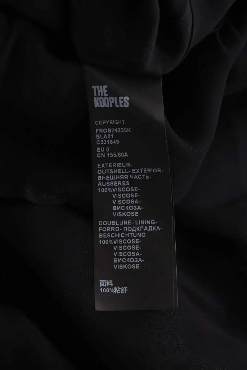 Robe The Kooples Noir en Viscose