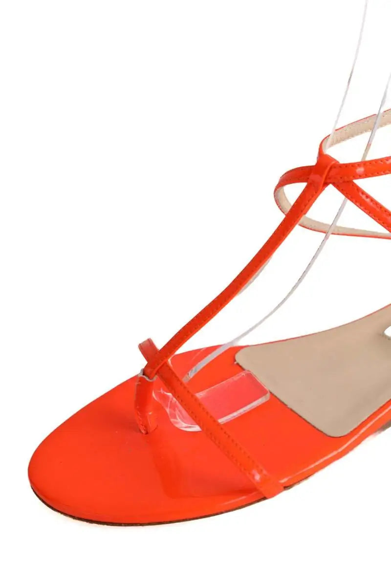 Sandales Jimmy Choo Orange en Cuir