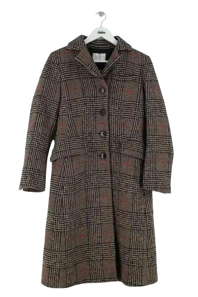 Manteau Sandro Marron en Laine, taille S - Seconde Main