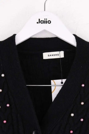 Cardigan Sandro Noir en Synthétique