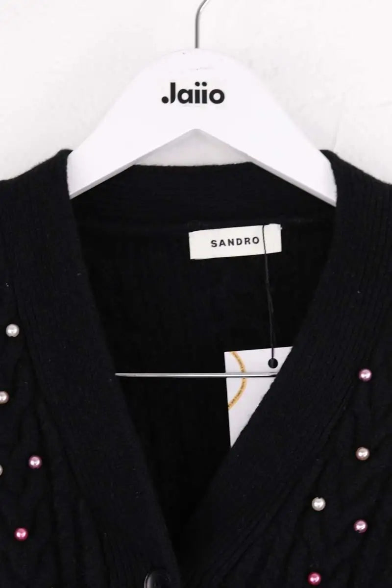 Cardigan Sandro Noir en Synthétique