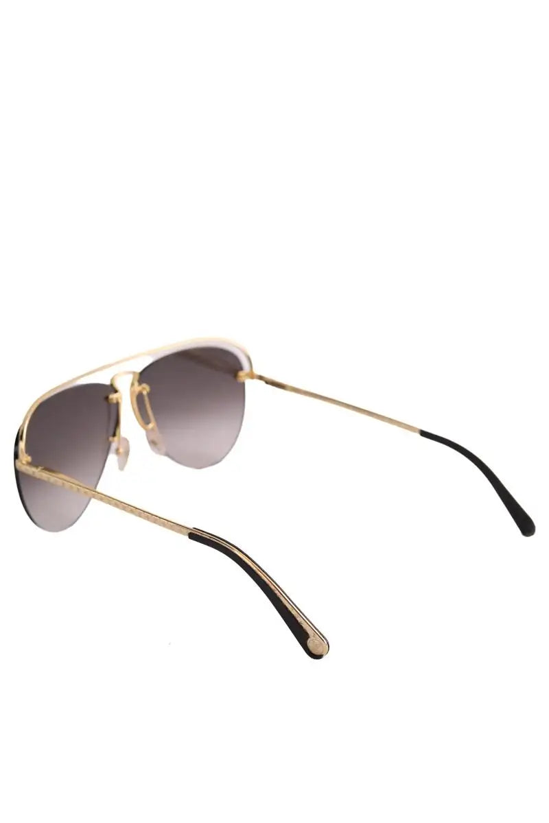 Lunettes d'aviateur Louis Vuitton Noir en Métal