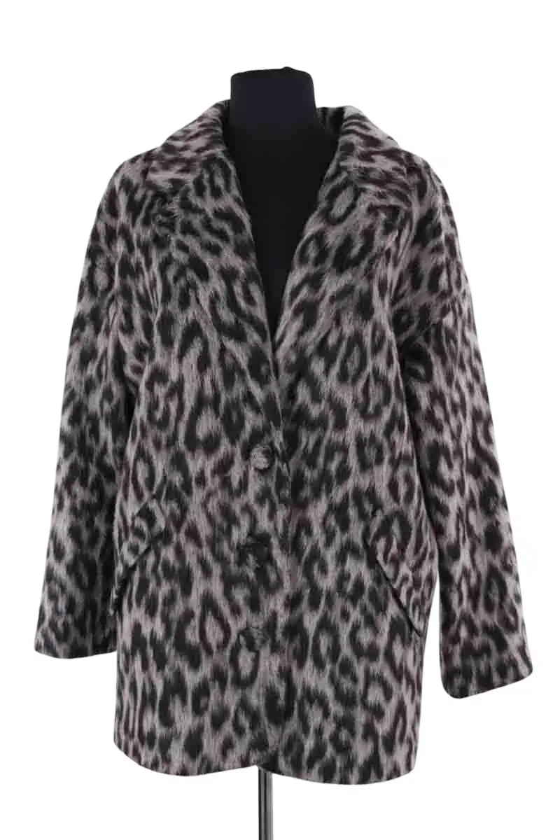 Manteau Sézane Gris en Synthétique, taille S - Seconde Main