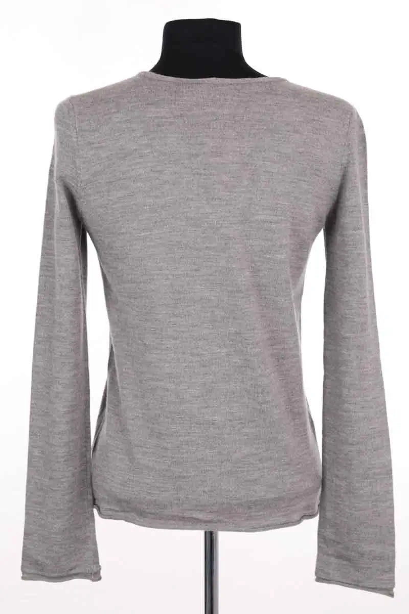 Pull col V Emporio Armani Gris en Laine