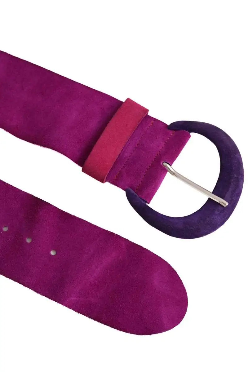 Ceinture en cuir Tara Jarmon Violet en Cuir