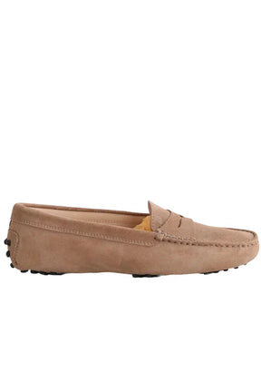 Mocassins Tod's Beige en Daim, taille 35 - Seconde Main