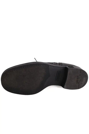 Chaussures à lacets Miu Miu Noir en Cuir