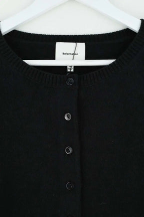 Cardigan Reformation Noir en Coton