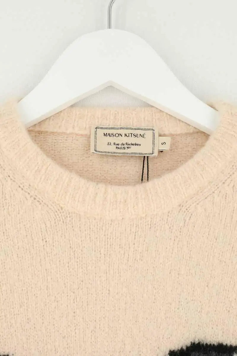 Pull Kitsuné Multicolore en Laine