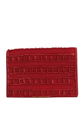 Pochette Tomasini Rouge en Cuir - Seconde Main