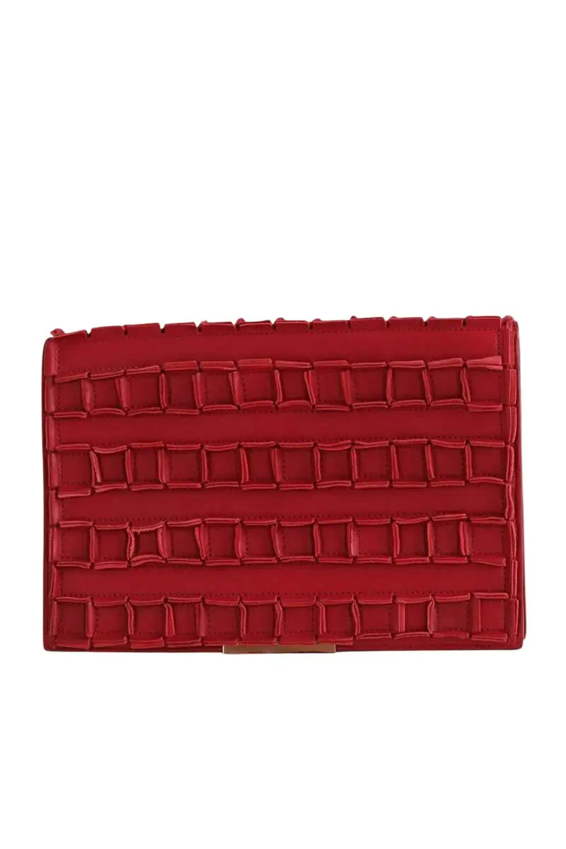 Pochette Tomasini Rouge en Cuir - Seconde Main