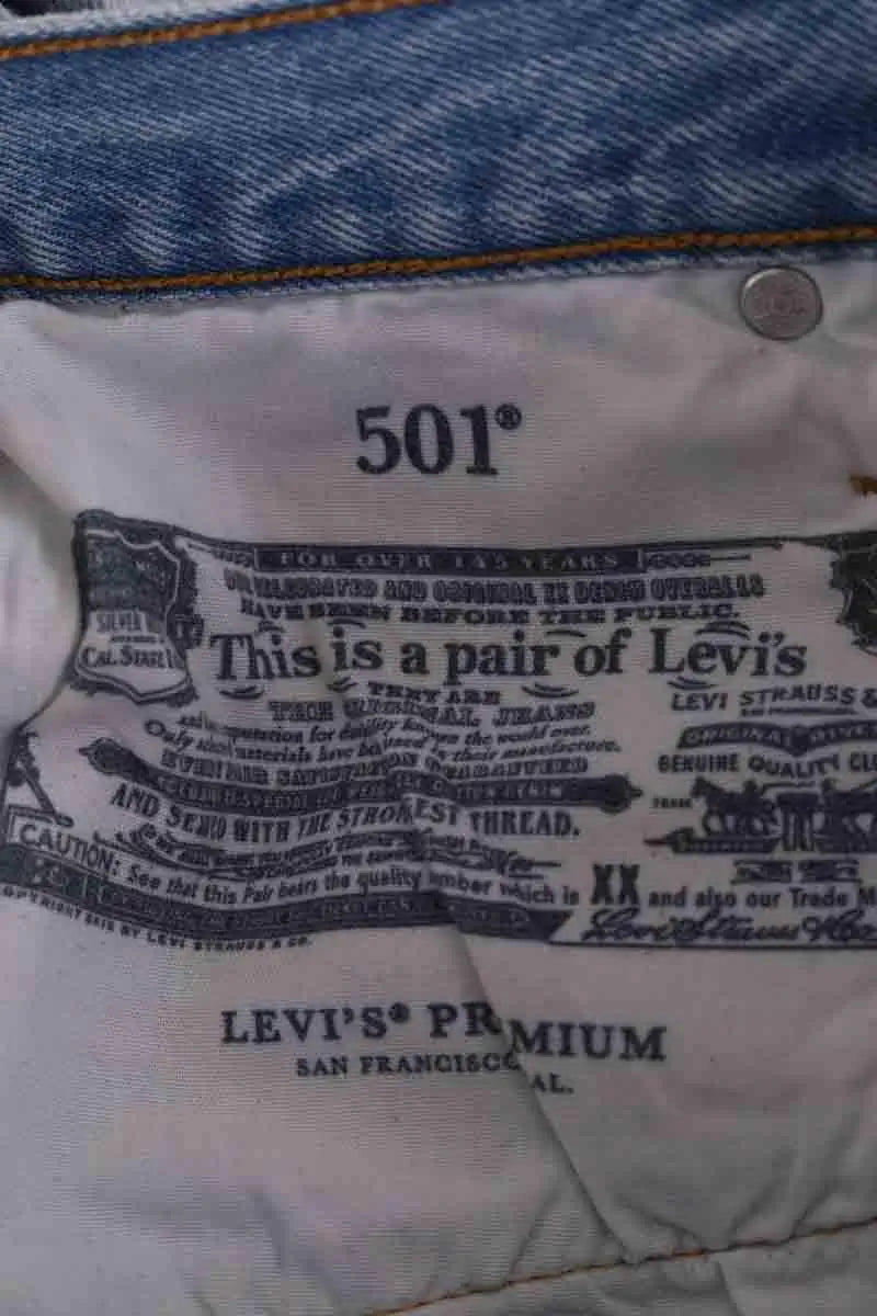 Mini short Levi's Bleu en Coton