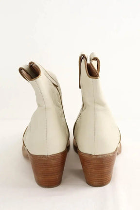 Boots western Twinset  Blanc